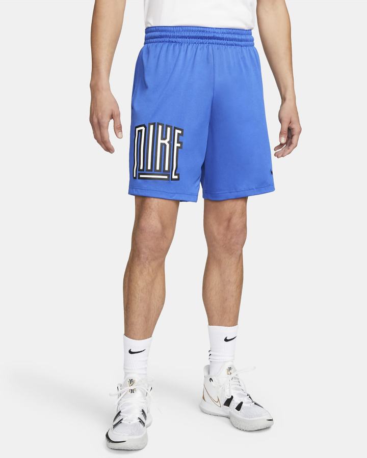 Pantalones Cortos Nike Dri-FIT Basketball Hombre Azul Real Blancas Negras | SQZPD-4675