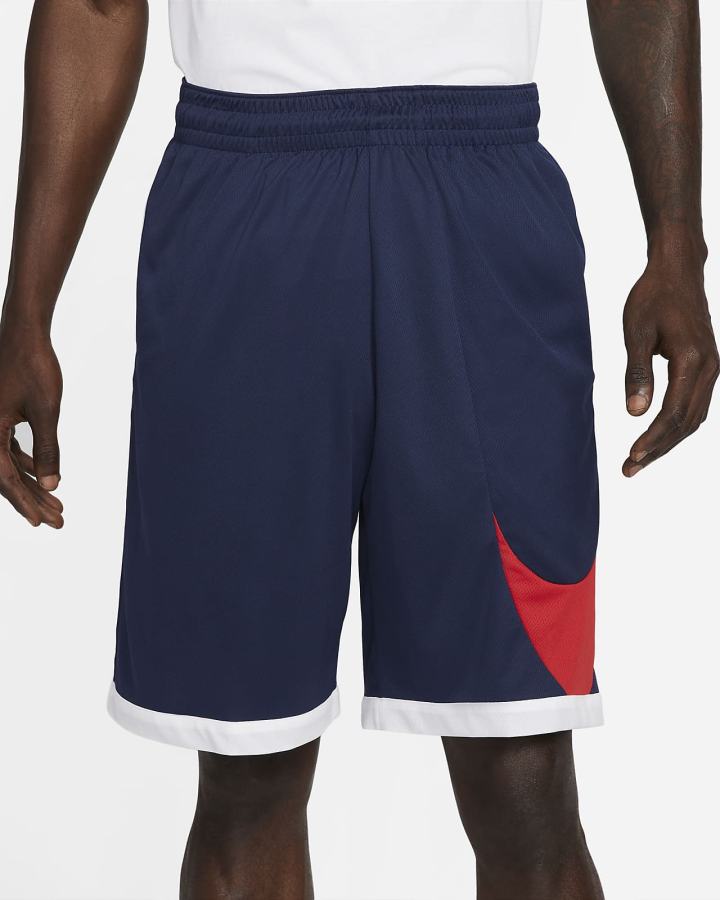 Pantalones Cortos Nike Dri-FIT Basketball Hombre Azul Marino Blancas Rojas | TFGML-9167