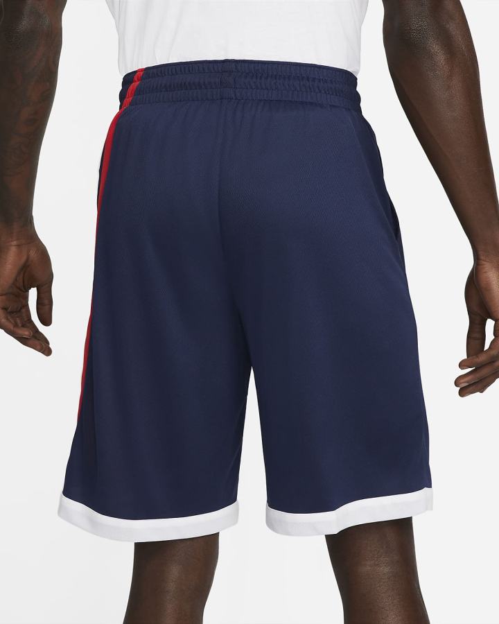 Pantalones Cortos Nike Dri-FIT Basketball Hombre Azul Marino Blancas Rojas | TFGML-9167