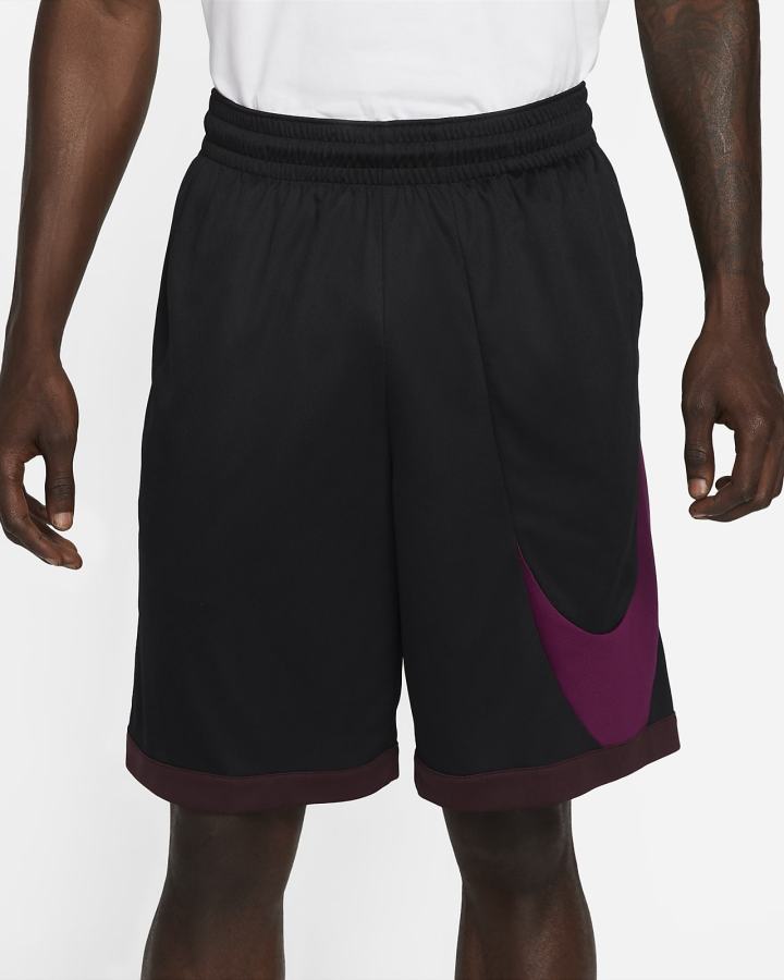Pantalones Cortos Nike Dri-FIT Basketball Hombre Negras Burdeos | XPZDL-9413