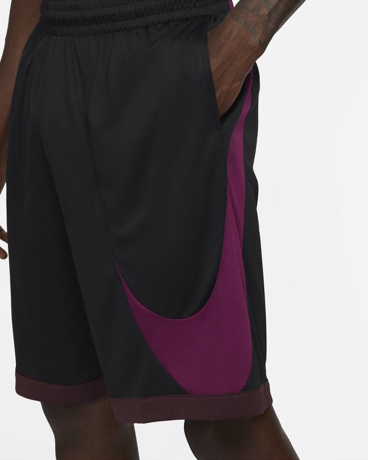 Pantalones Cortos Nike Dri-FIT Basketball Hombre Negras Burdeos | XPZDL-9413