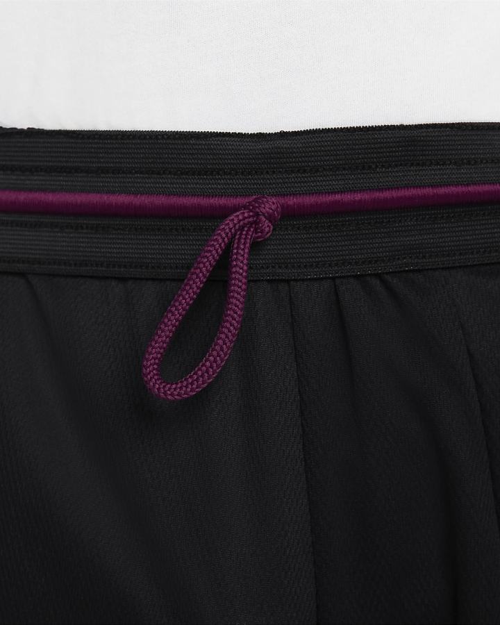 Pantalones Cortos Nike Dri-FIT Basketball Hombre Negras Burdeos | XPZDL-9413