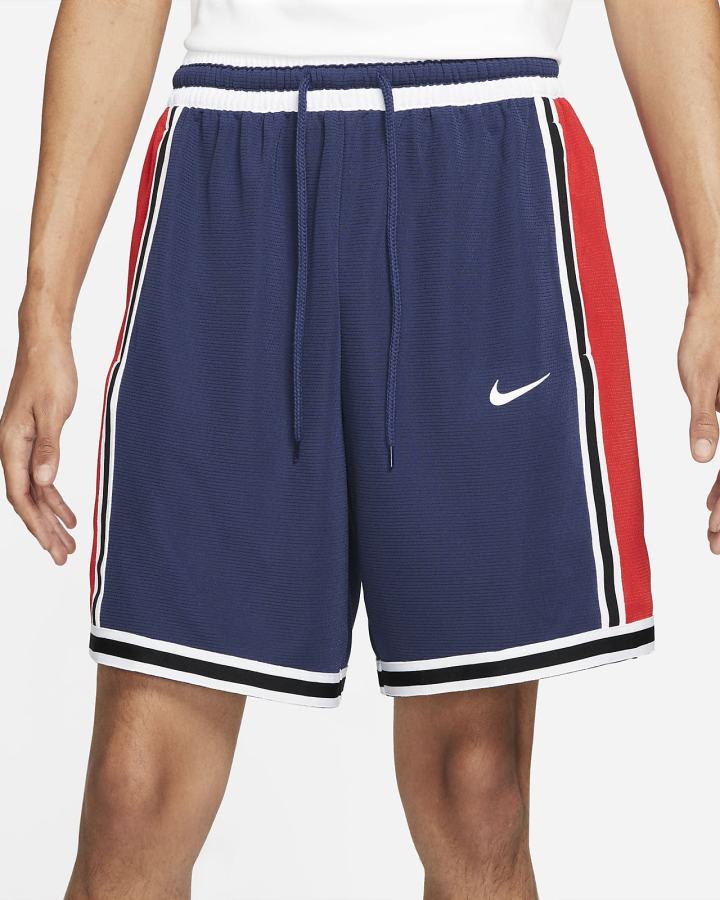 Pantalones Cortos Nike Dri-FIT DNA+ Basketball Hombre Azul Marino Rojas Blancas | AVUYJ-9046