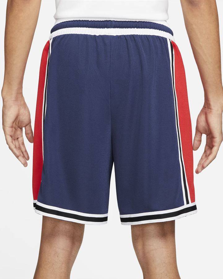 Pantalones Cortos Nike Dri-FIT DNA+ Basketball Hombre Azul Marino Rojas Blancas | AVUYJ-9046