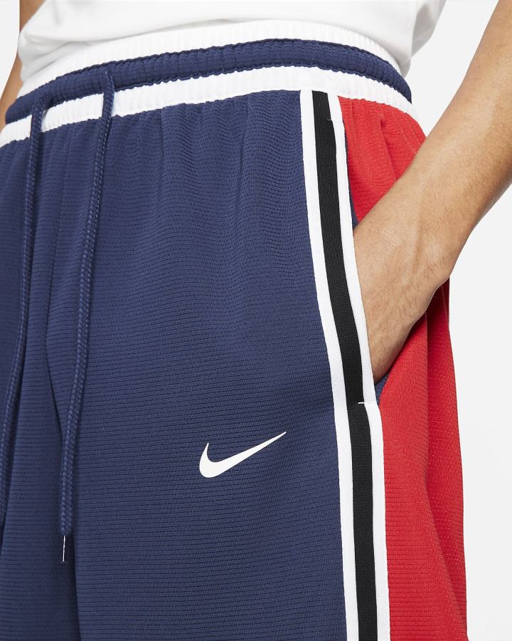 Pantalones Cortos Nike Dri-FIT DNA+ Basketball Hombre Azul Marino Rojas Blancas | AVUYJ-9046