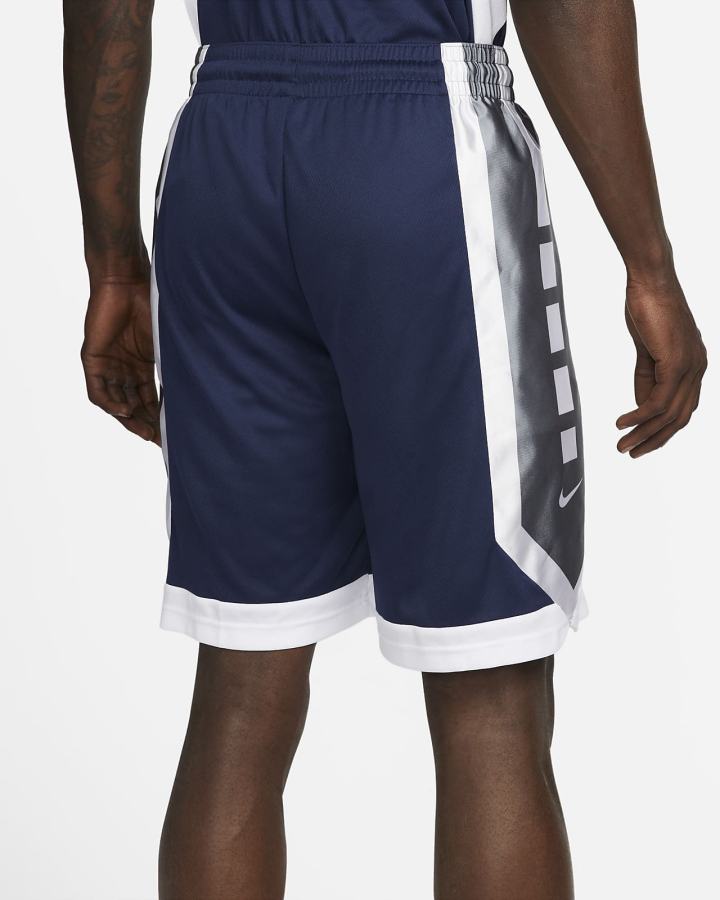 Pantalones Cortos Nike Dri-FIT Elite Basketball Hombre Azul Marino Blancas | APJDC-4758
