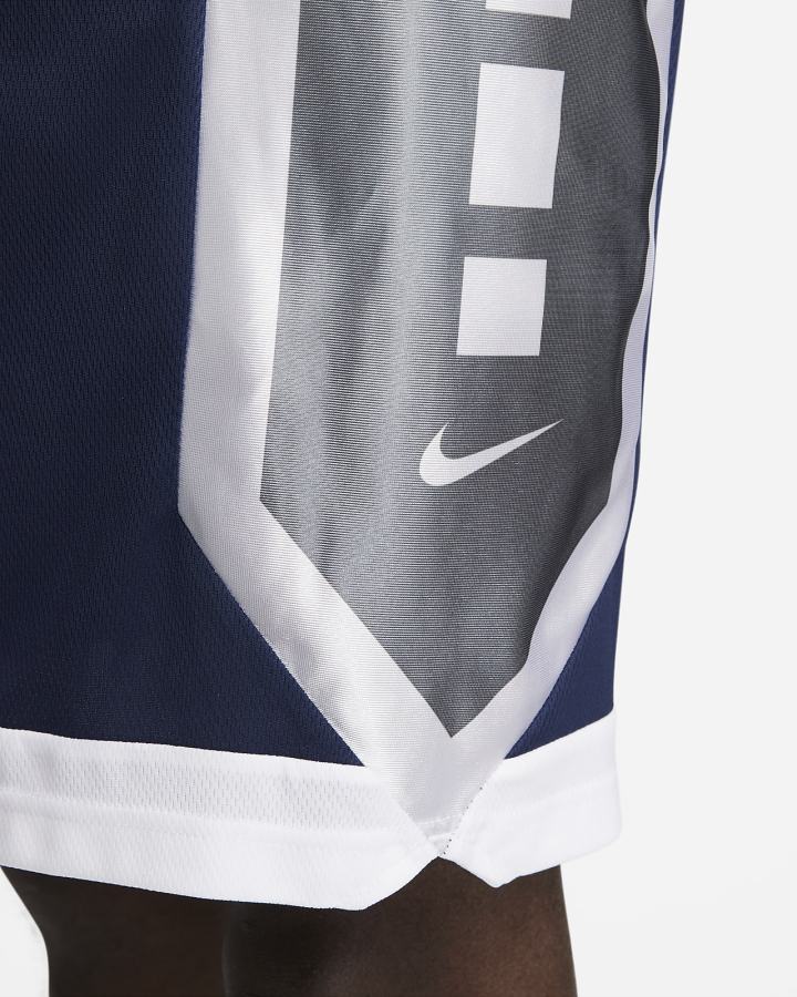 Pantalones Cortos Nike Dri-FIT Elite Basketball Hombre Azul Marino Blancas | APJDC-4758