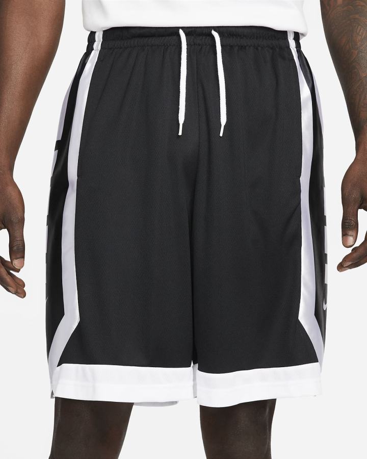 Pantalones Cortos Nike Dri-FIT Elite Basketball Hombre Negras Blancas | DRSQF-4538