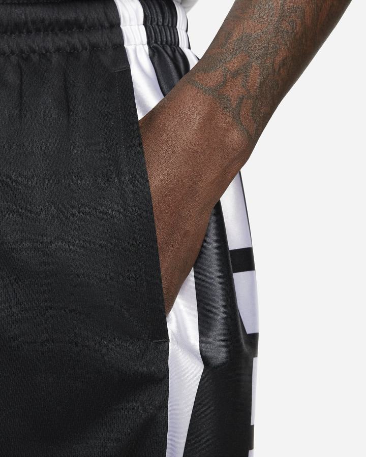 Pantalones Cortos Nike Dri-FIT Elite Basketball Hombre Negras Blancas | DRSQF-4538