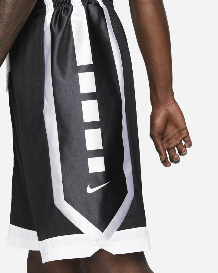 Pantalones Cortos Nike Dri-FIT Elite Basketball Hombre Negras Blancas | DRSQF-4538