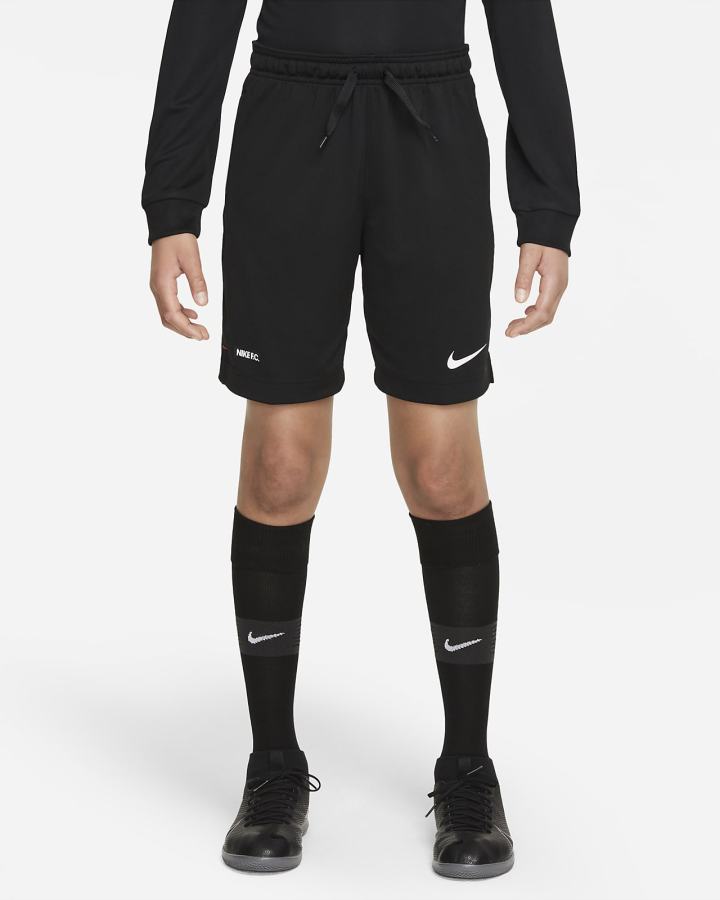 Pantalones Cortos Nike Dri-FIT F.C. Libero Kids Soccer Niño Negras Rojas Blancas | NEAFV-4297