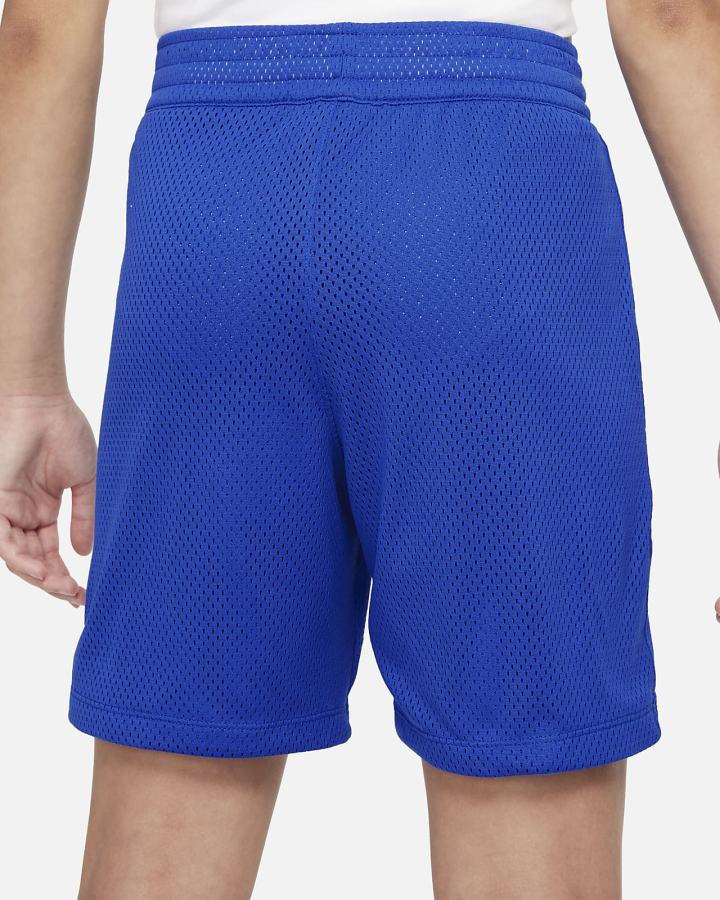 Pantalones Cortos Nike Dri-FIT Fly Essentials Kids Training (Extended Size) Niña Azul Real Blancas | AQHVJ-1538