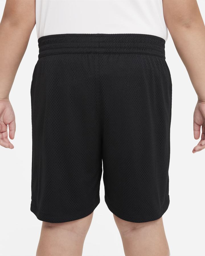 Pantalones Cortos Nike Dri-FIT Fly Essentials Kids Training (Extended Size) Niña Negras Blancas | KFGEB-7520