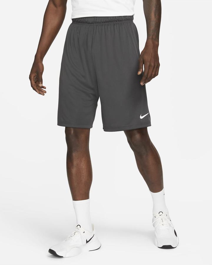 Pantalones Cortos Nike Dri-FIT Football Hombre Gris Oscuro Blancas | NKHXY-9213