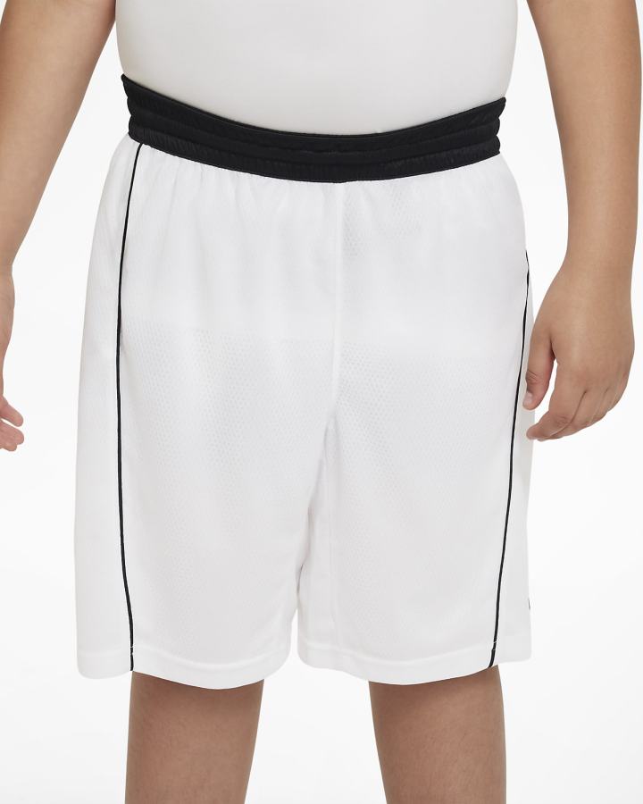 Pantalones Cortos Nike Dri-FIT Kids Basketball Niño Blancas Negras | BKFDE-1903