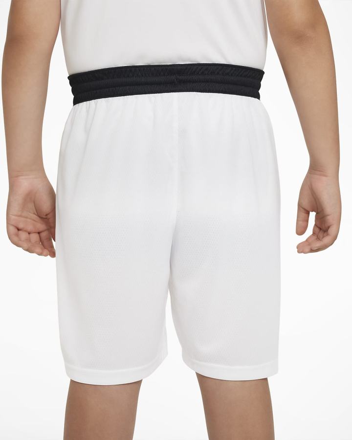 Pantalones Cortos Nike Dri-FIT Kids Basketball Niño Blancas Negras | BKFDE-1903