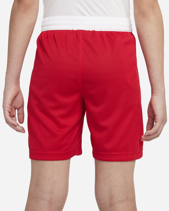 Pantalones Cortos Nike Dri-FIT Kids Basketball Niño Rojas Blancas | FRKXI-7481