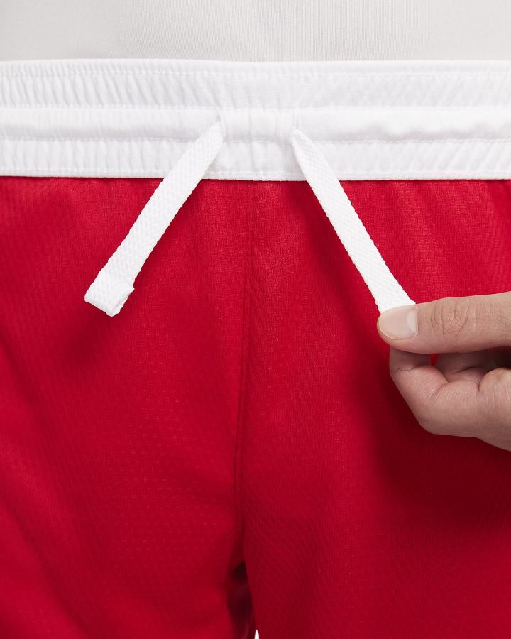 Pantalones Cortos Nike Dri-FIT Kids Basketball Niño Rojas Blancas | FRKXI-7481