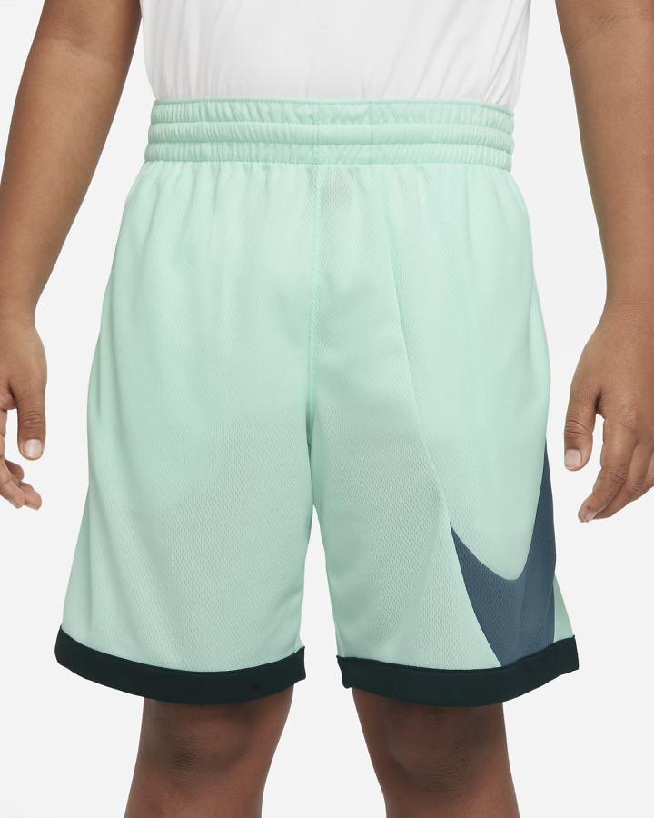 Pantalones Cortos Nike Dri-FIT Kids Basketball Niño Verde Menta Negras Gris Verde | JQMCK-2368