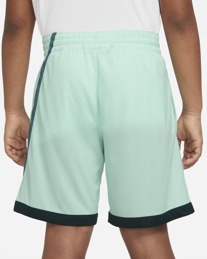 Pantalones Cortos Nike Dri-FIT Kids Basketball Niño Verde Menta Negras Gris Verde | JQMCK-2368
