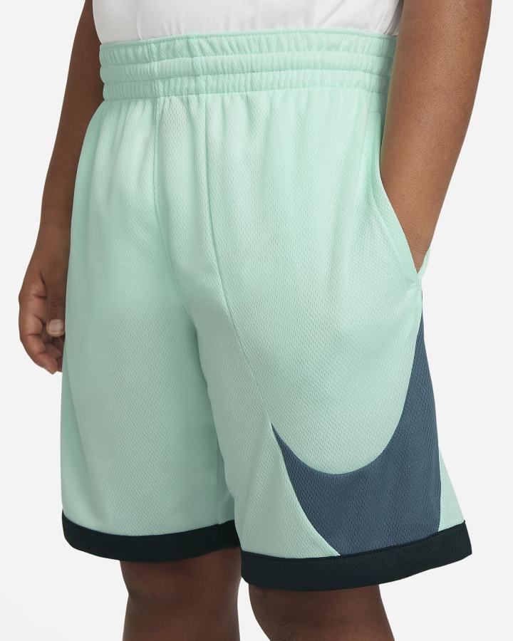 Pantalones Cortos Nike Dri-FIT Kids Basketball Niño Verde Menta Negras Gris Verde | JQMCK-2368