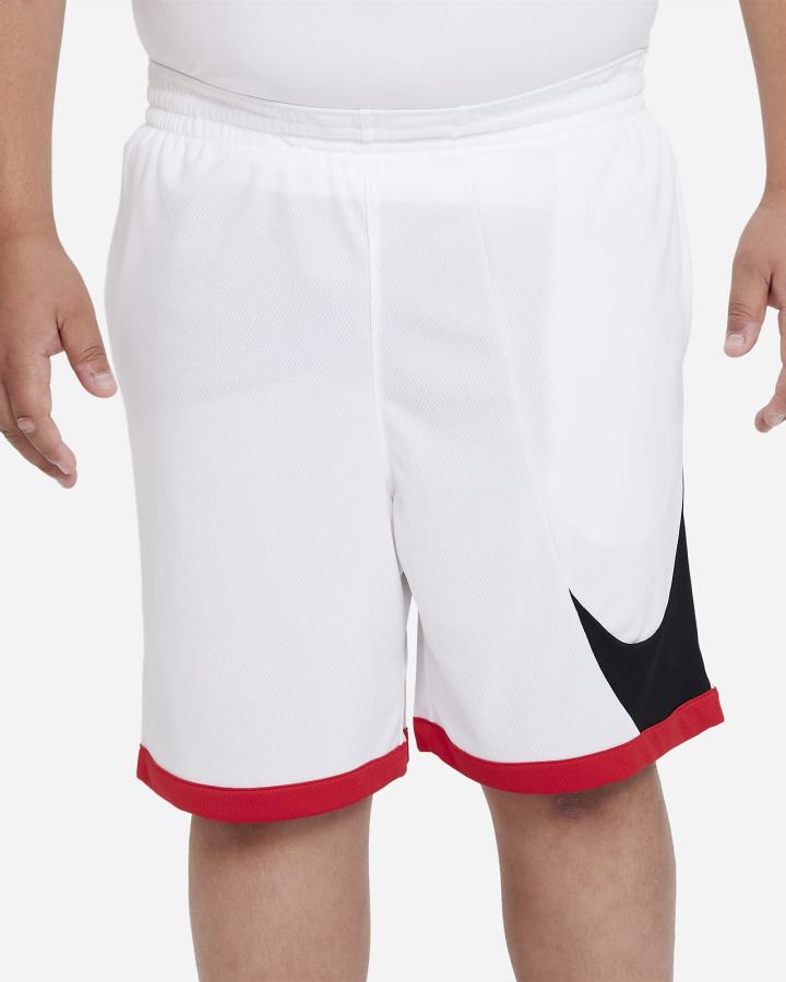 Pantalones Cortos Nike Dri-FIT Kids Basketball Niño Blancas Rojas Negras | OXWQN-4973
