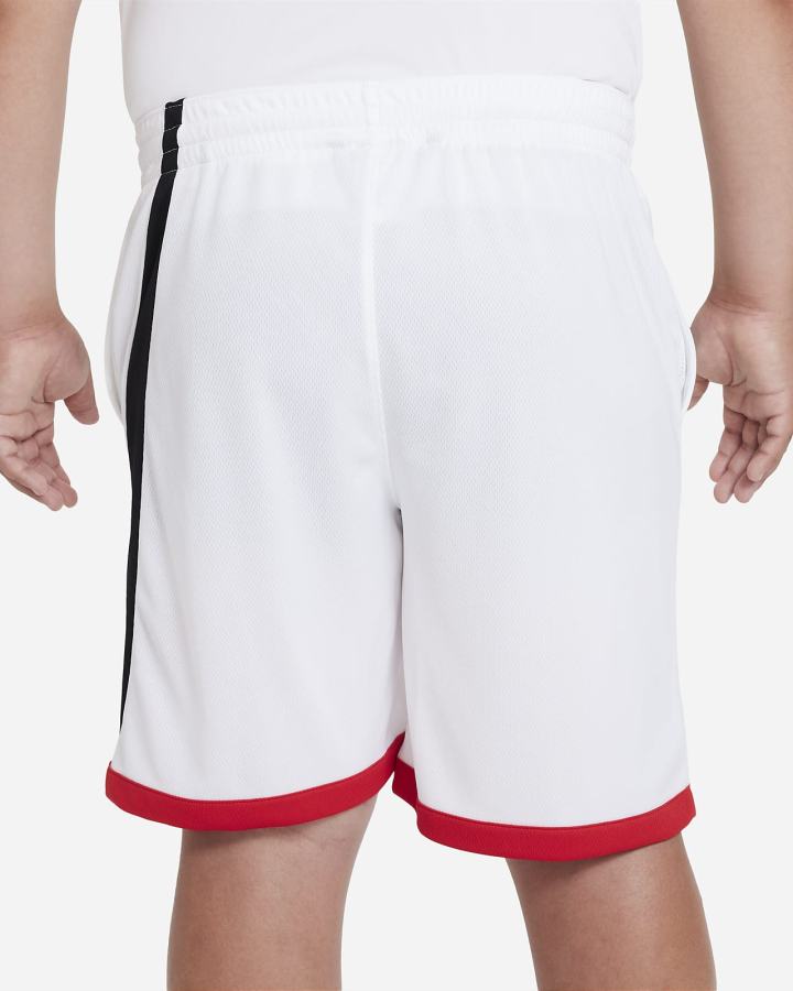 Pantalones Cortos Nike Dri-FIT Kids Basketball Niño Blancas Rojas Negras | OXWQN-4973
