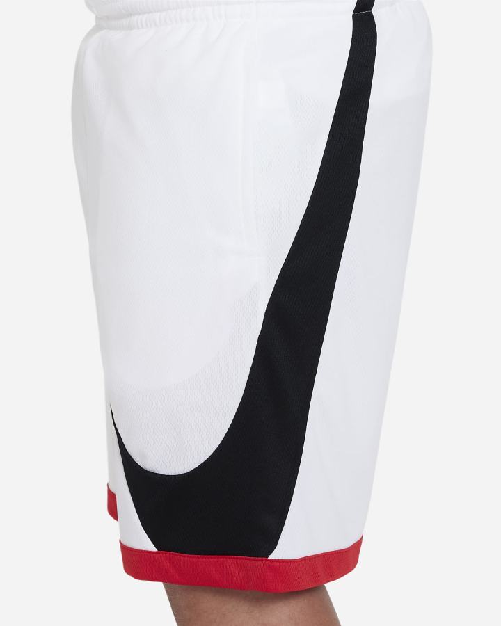 Pantalones Cortos Nike Dri-FIT Kids Basketball Niño Blancas Rojas Negras | OXWQN-4973