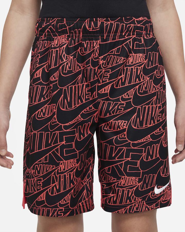 Pantalones Cortos Nike Dri-FIT Kids Printed Training Niño Rojas Claro Blancas | BXCVK-1692