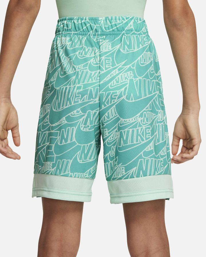 Pantalones Cortos Nike Dri-FIT Kids Printed Training Niño Verde Menta Rojas | SBVCU-7843