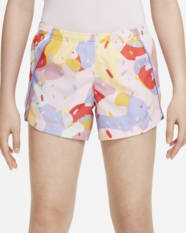 Pantalones Cortos Nike Dri-FIT Kids Sprinter Running Niña Rosas Blancas | ZLNRO-3456