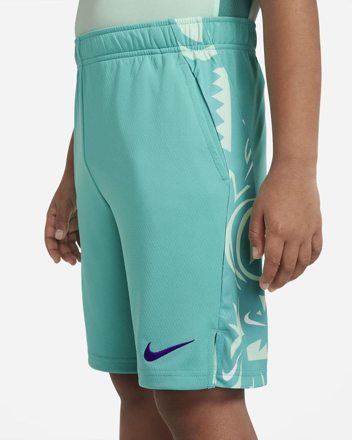 Pantalones Cortos Nike Dri-FIT Kids Training Niño Turquesa Moradas | BIFOV-4765