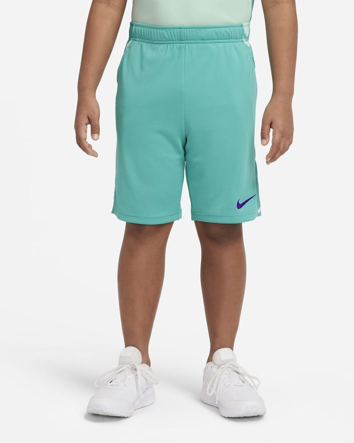 Pantalones Cortos Nike Dri-FIT Kids Training Niño Turquesa Moradas | BIFOV-4765