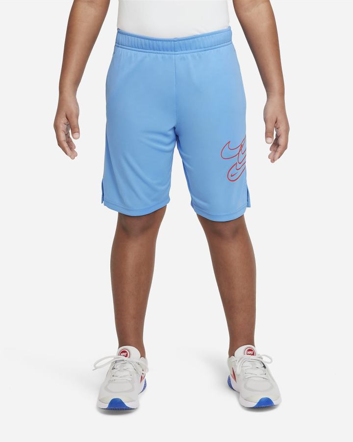 Pantalones Cortos Nike Dri-FIT Kids Training Niño Azules Naranjas | BUYXL-7489