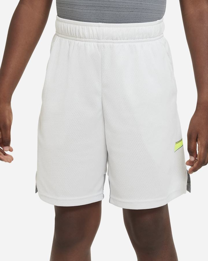 Pantalones Cortos Nike Dri-FIT Kids Training Niño Gris Verde | DCTXG-1780