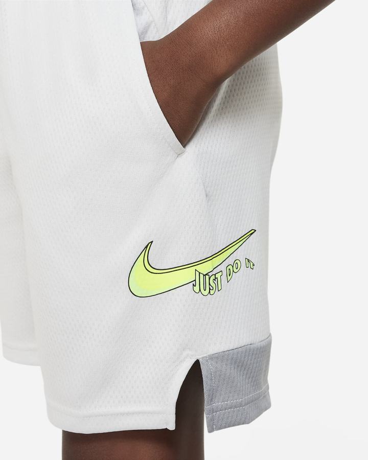 Pantalones Cortos Nike Dri-FIT Kids Training Niño Gris Verde | DCTXG-1780