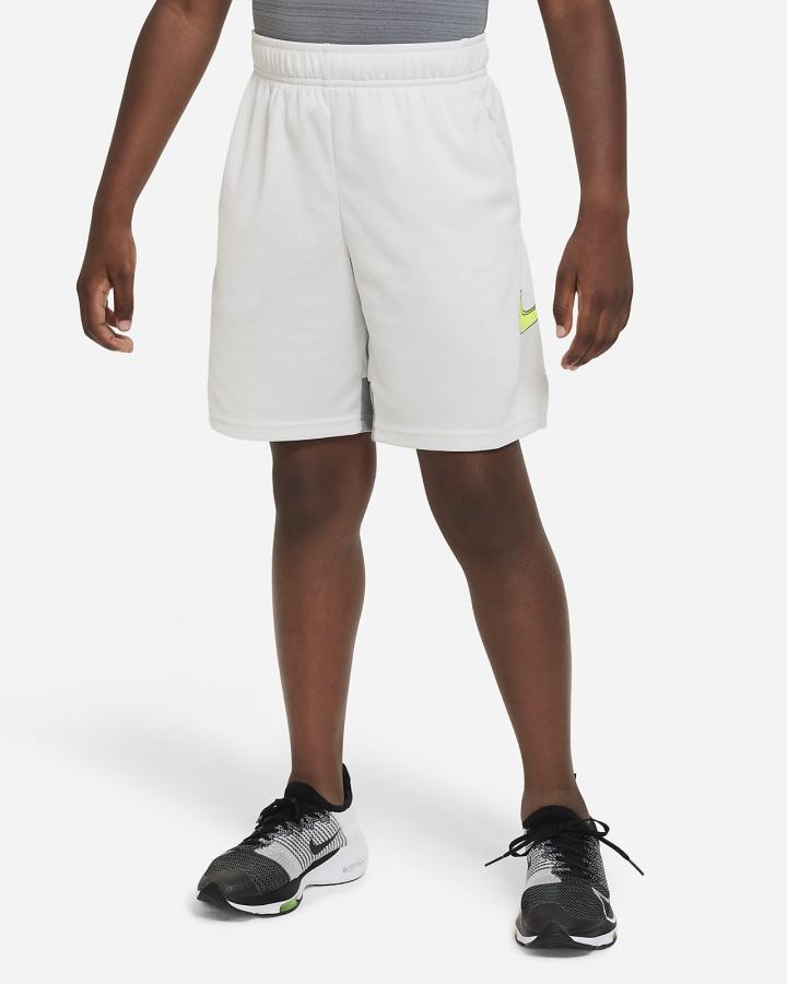 Pantalones Cortos Nike Dri-FIT Kids Training Niño Gris Verde | DCTXG-1780