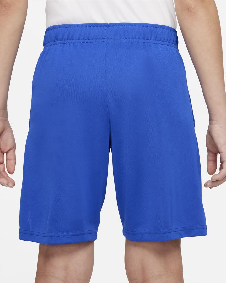 Pantalones Cortos Nike Dri-FIT Kids Training Niño Azul Real Gris Claro | KSMVQ-3964