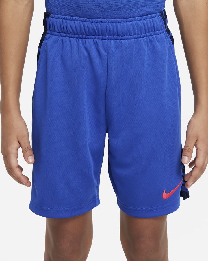 Pantalones Cortos Nike Dri-FIT Kids Training Niño Azul Real Rojas | ULIXH-7569