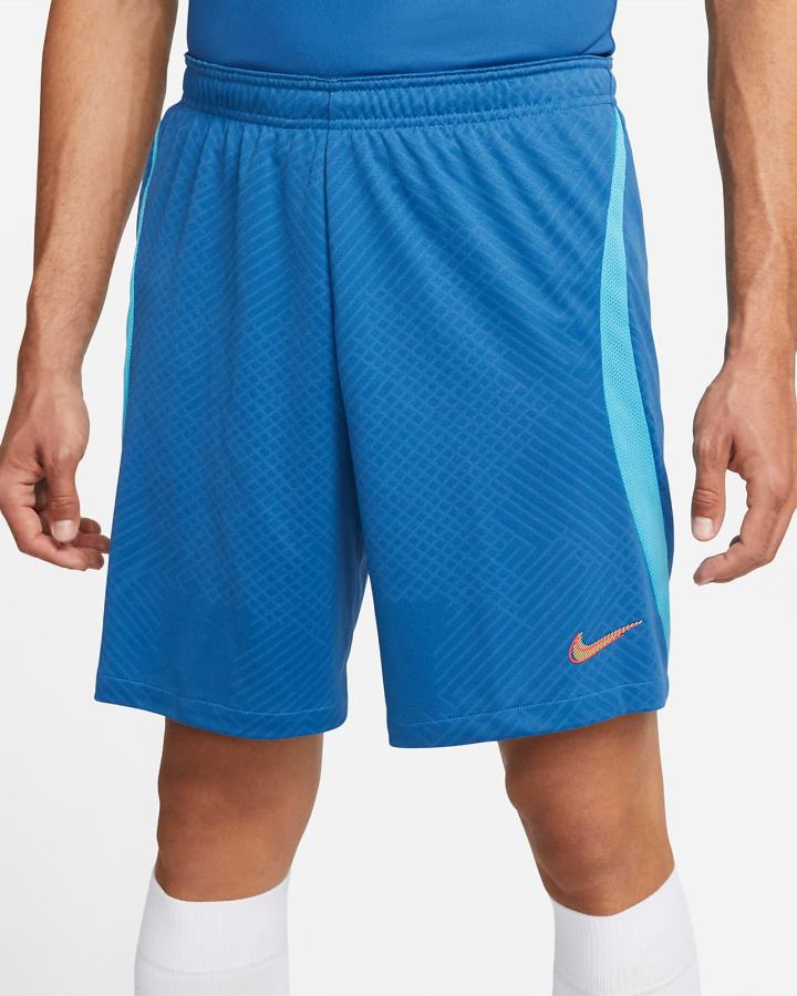 Pantalones Cortos Nike Dri-FIT Strike Soccer Hombre Azules Oscuro Rojas | EQFDB-0895