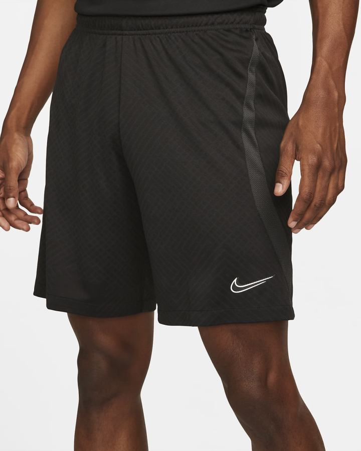 Pantalones Cortos Nike Dri-FIT Strike Soccer Hombre Negras Gris Oscuro Blancas | KPFCJ-7642