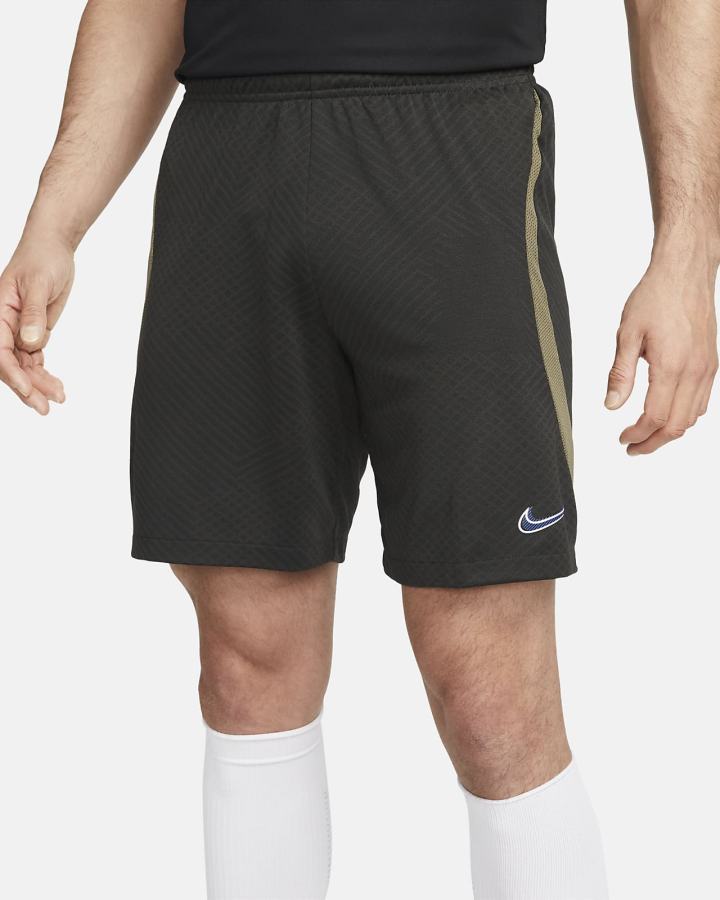 Pantalones Cortos Nike Dri-FIT Strike Soccer Hombre Verde Oliva Blancas | RPHJU-1704