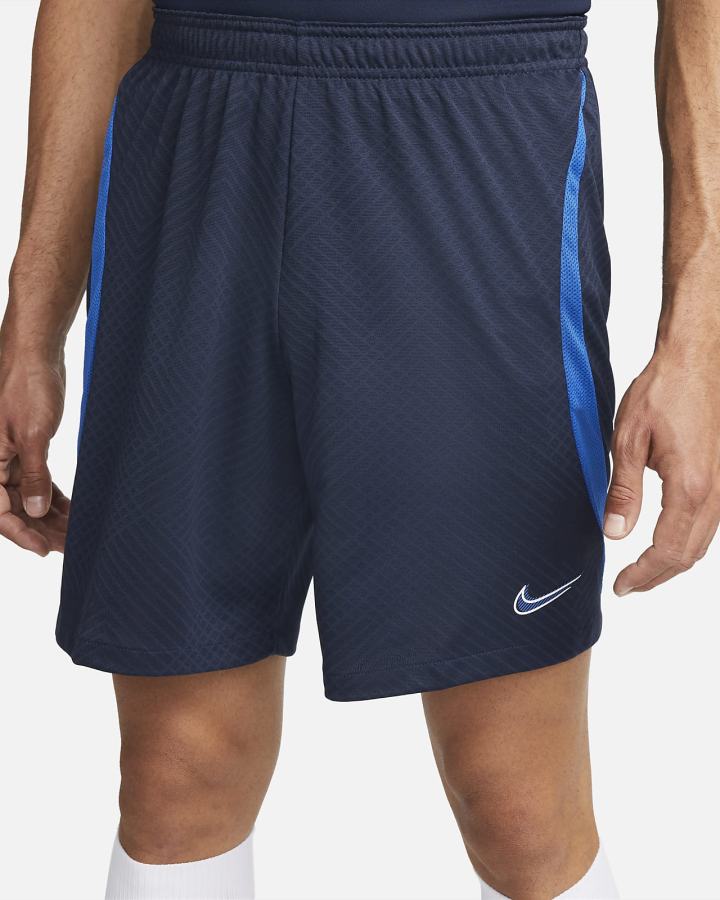 Pantalones Cortos Nike Dri-FIT Strike Soccer Hombre Obsidian Azul Real Azules Blancas | YNLWC-5198