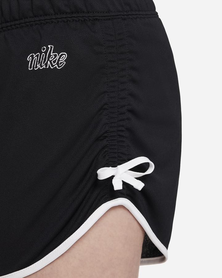 Pantalones Cortos Nike Dri-FIT Tempo Icon Clash Kids Running Niña Negras Blancas | WPKUO-7492