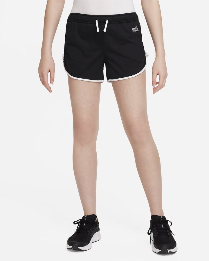Pantalones Cortos Nike Dri-FIT Tempo Icon Clash Kids Running Niña Negras Blancas | WPKUO-7492