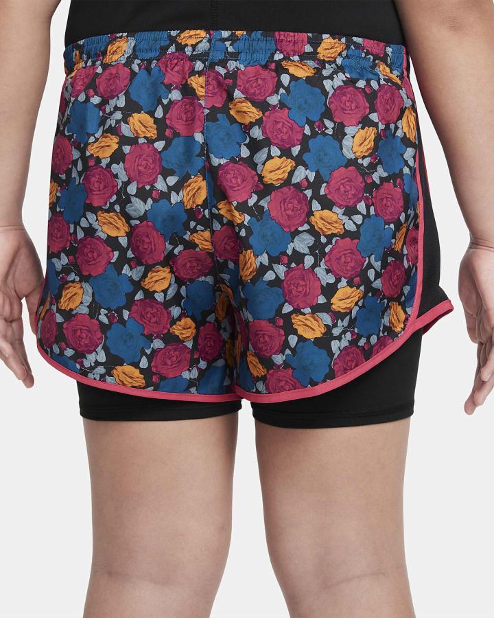 Pantalones Cortos Nike Dri-FIT Tempo Kids 2-in-1 Training (Extended Size) Niña Rosas Negras | GAPFD-5963