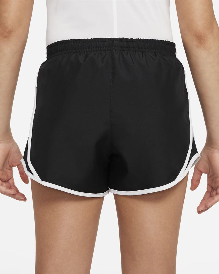 Pantalones Cortos Nike Dri-FIT Tempo Kids Running Niña Negras Blancas | GVTMX-8142