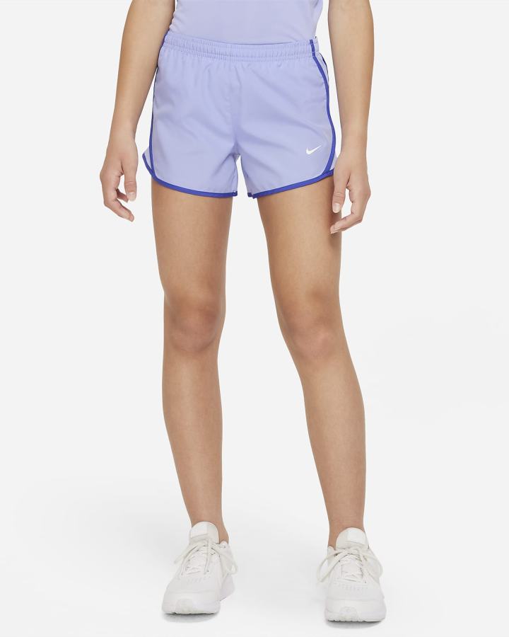 Pantalones Cortos Nike Dri-FIT Tempo Kids Running Niña Blancas | HAVQI-1926