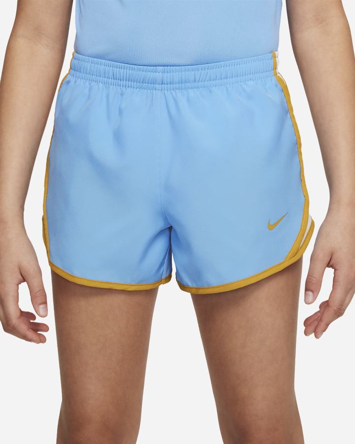 Pantalones Cortos Nike Dri-FIT Tempo Kids Running Niña Azules Gris | IEGBJ-1875