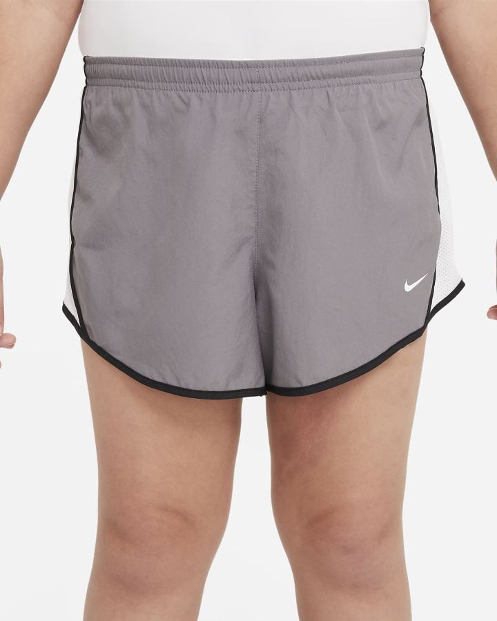 Pantalones Cortos Nike Dri-FIT Tempo Kids Running Niña Blancas Negras | JWGVC-8694
